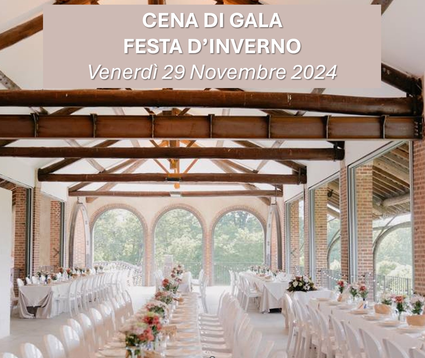 CENA DI GALA - FESTA DINVERNO - Venerdì 29 Novembre